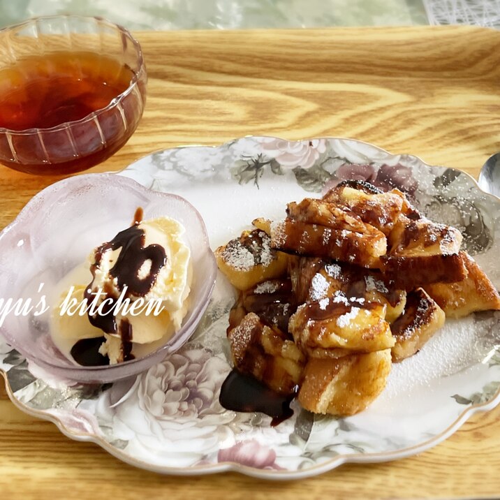 簡単すぎる!バニラアイスでカフェ風フレンチトースト